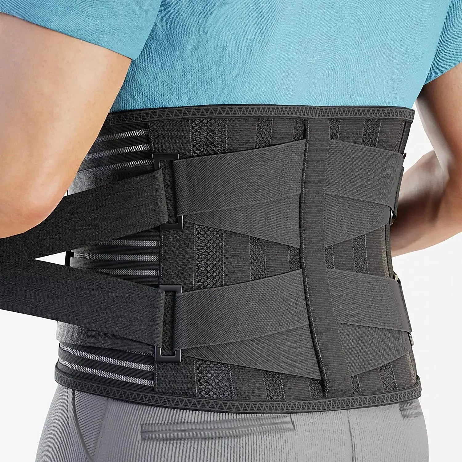 Scoliosis Waist Pillow Adjustable Belt Reduce Soreness Roll Lumbar