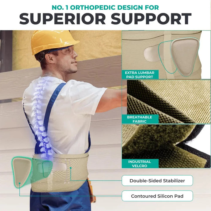 Back Brace For Work  Workers Back Support - Lumbar Support