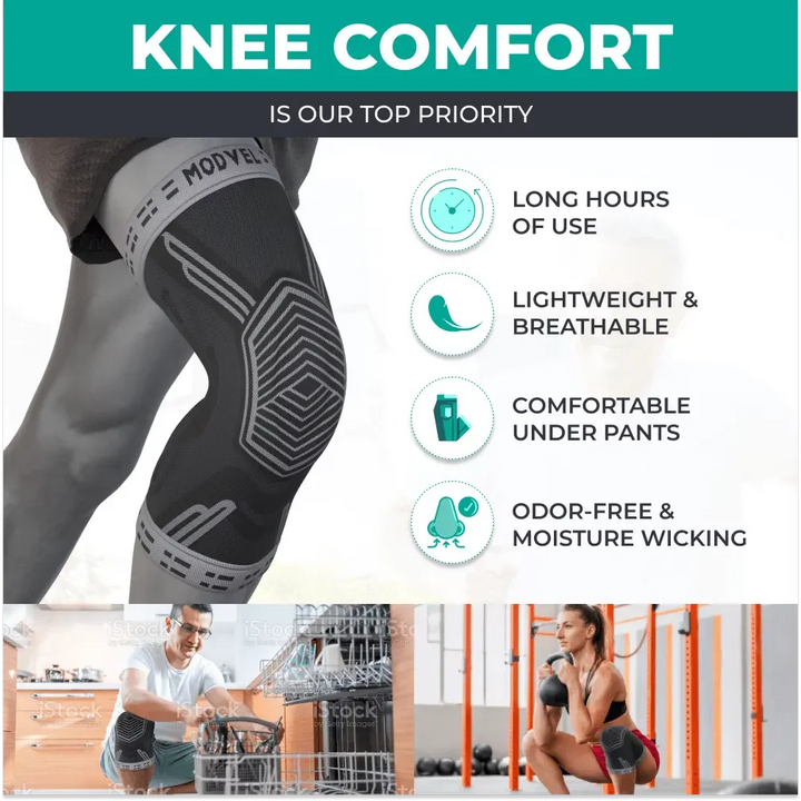 Modvel Knee Brace for Knee Pain Relief, Joint Stability and